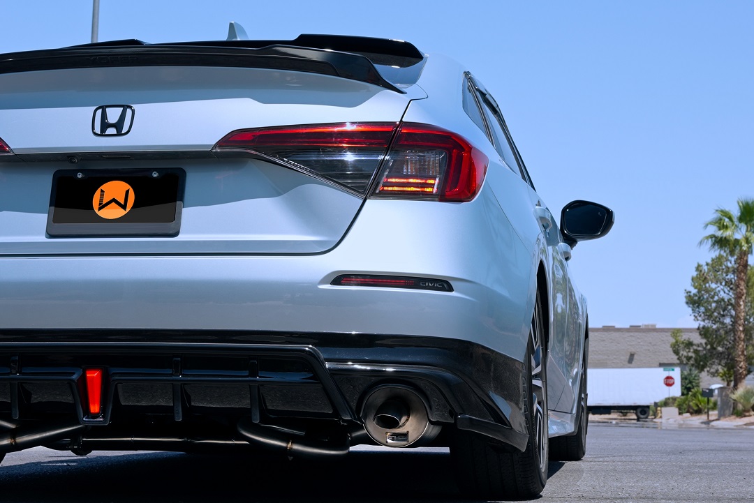 You don't want to miss this angle form the back of the new 27WON Civic EX exhaust fitted to this 2022