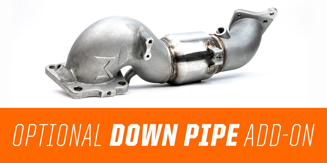 For the biggest gains, add our 27WON downpipe into your exhaust package