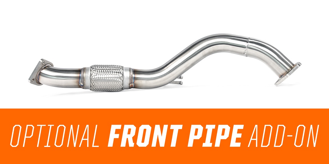 Dial in your ideal exhaust setup with an optional front-pipe add-on to make it a true cat-back system