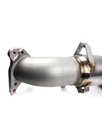 Integrated brackets will retain all OEM heat shields for a clean stealth look