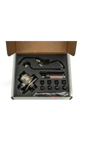 The complete kit comes with the all pumps, injectors, lines, and fittings needed to bump up power figures on your CTR