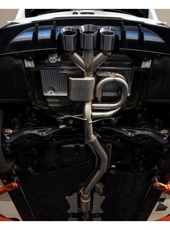 3” from end to end, no step downs. Even comes with a front-pipe