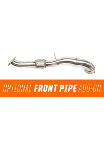 Located after your down-pipe our optional front-pipe will help finish off your system