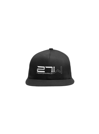 Clean 27W embroidery on the front