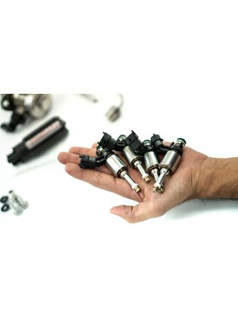 Upgraded fuel injectors flow 20% more than stock