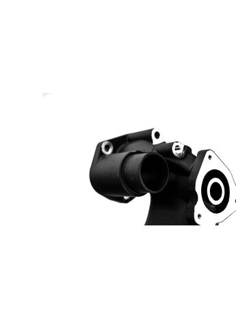 Turbo outlet will mate up to both stock and aftermarket performance intercooler kits