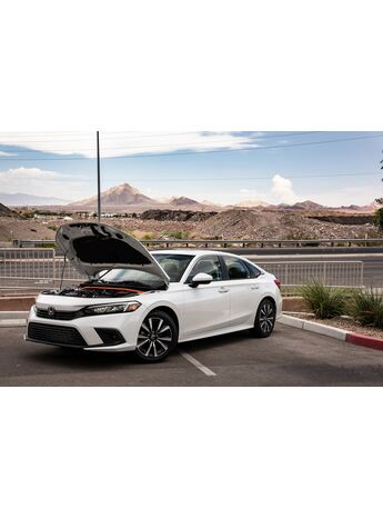 Made specially for 2022+ Honda Civic with a 27WON Front Strut Tower Bar Only