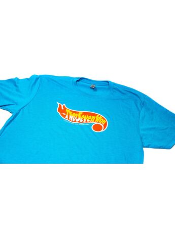 Treat yourself to some nostalgia with the crisp and clean color palette of 27WON and Hotwheels