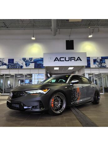 2023 Acura Integra with Orange Big Brake Kit