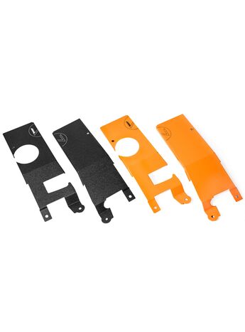 Choose between wrinkle black or signature orange finish