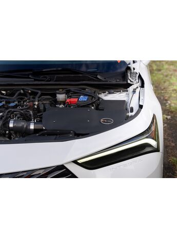 We designed our intake system with a built in shroud so you can cover up some of the components Honda left exposed in the engine bay for a much cleaner look