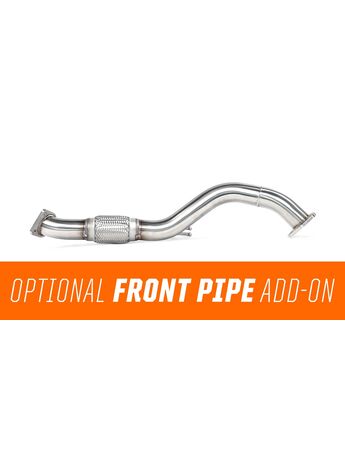 Dial in your ideal exhaust setup with an optional front-pipe add-on to make it a true cat-back system