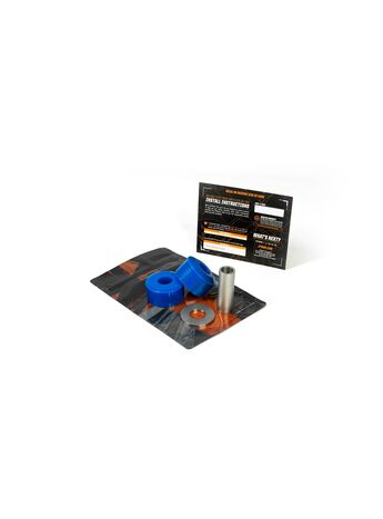 Our 70a Service Kit consists of 2 fresh bushings, a NVH reducing washer, and a stainless steel sleeve in a complete package