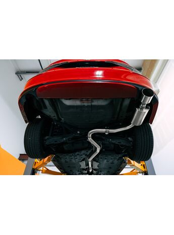 A true 2.5 Inch exhaust without any flow restrictions