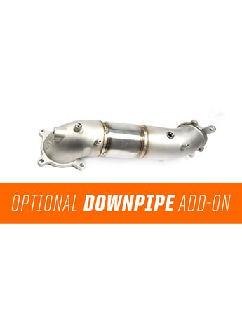 Our optional Downpipe make this the only turboback on the market from a single brand!
