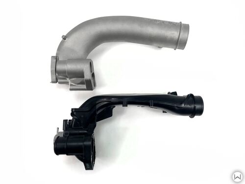 Over a 40% difference in size to increase performance and style (prototype pipe shown)