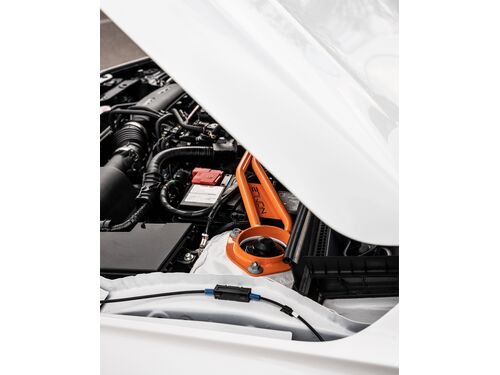 Slim profile allows room for other firewall mounted aftermarket parts