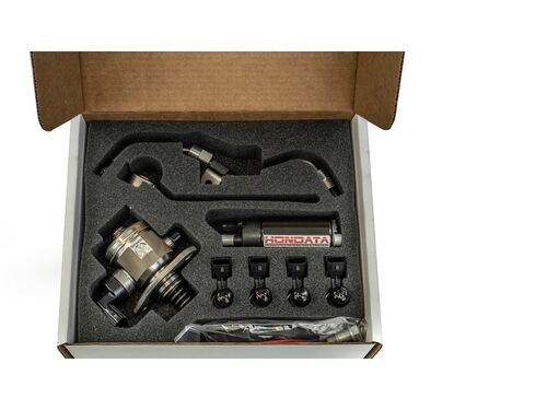 The complete kit comes with the all pumps, injectors, lines, and fittings needed to bump up power figures on your CTR