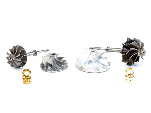 Larger Turbine & Compressor Wheels allow the W1 Turbo to perform higher in the RPM ranges and flow more air