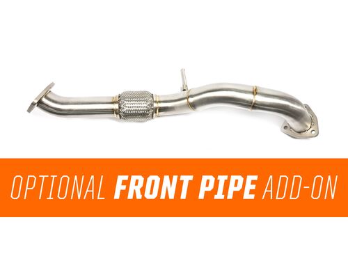 Located after your down-pipe our optional front-pipe will help finish off your system