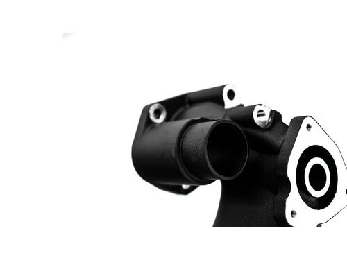 Turbo outlet will mate up to both stock and aftermarket performance intercooler kits