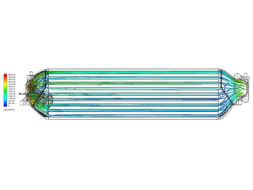 Internal air foils allow for even flow across the entire core. This provides increased efficiency and more power