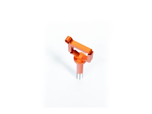 Our anodized Orange dipstick makes it easy to check your coolant level