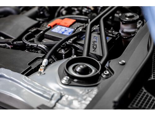 Open top-hat design allows for easy access to strut mount. Ideal for those with coil-overs or air bag systems