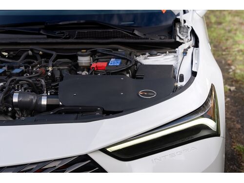 We designed our intake system with a built in shroud so you can cover up some of the components Honda left exposed in the engine bay for a much cleaner look
