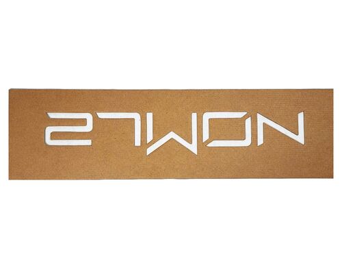 A perfect cut-out for a new crisp and clean "27WON" logo