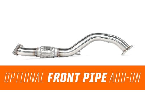 Dial in your ideal exhaust setup with an optional front-pipe add-on to make it a true cat-back system
