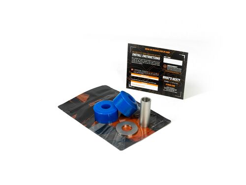 Our 70a Service Kit consists of 2 fresh bushings, a NVH reducing washer, and a stainless steel sleeve in a complete package