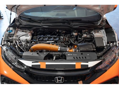 Prototype full engine bay shroud dress up kit installed
