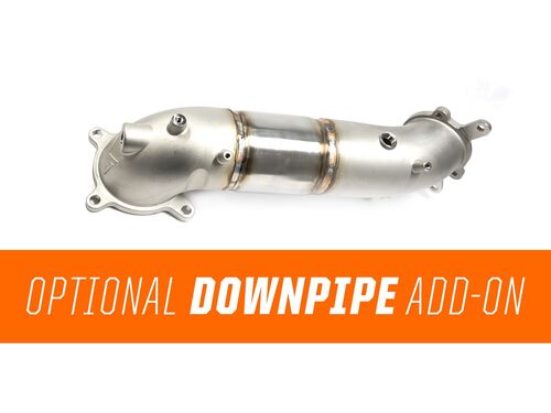 Our optional Downpipe make this the only turboback on the market from a single brand!