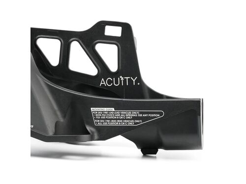 ACUITY performance shifter aluminum frame and adjustment assembly close-up