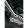 2.5inch stainless piping is finished in a brushed look for durability