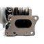 Exhaust gases enter the hot side of the turbo and large turbine wheels allow for massive top end power