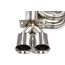 Front-pipe back exhaust system for the 2017+ Honda Civic Hatchback Sport