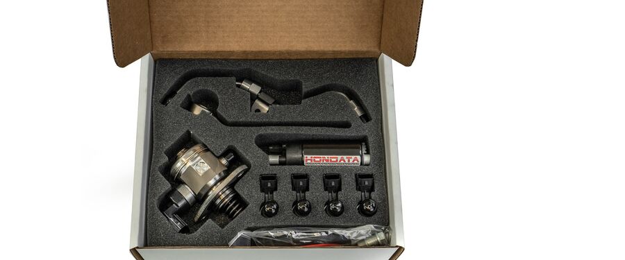 The complete kit comes with the all pumps, injectors, lines, and fittings needed to bump up power figures on your CTR