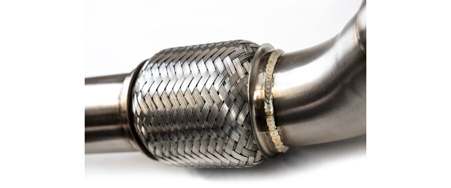 Hybrid Flex Section to allow the required movement in the exhaust system