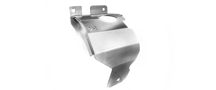 New T304 Stainless Steel heat shield is included