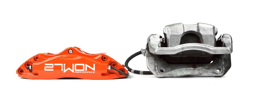 High performance and lighter weight compared to the SI OEM brake caliper