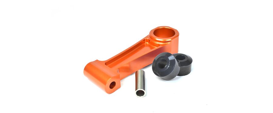 Stainless steel sleeve is used inside the polyurethane pucks for superior corrosion resistance and strength