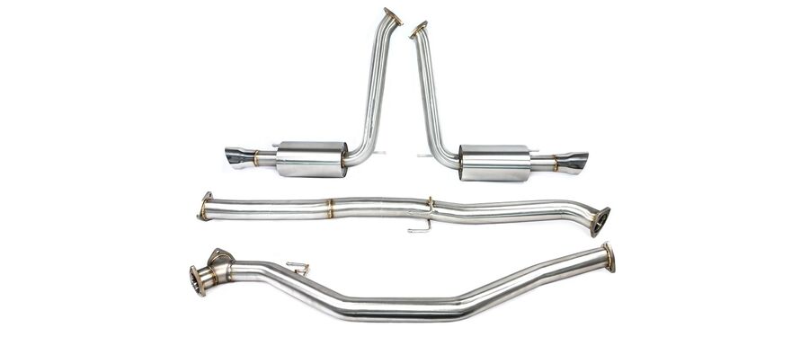 A complete front-pipe back 2.75 inch exhaust system specifically designed for the 10th generation Honda Accord