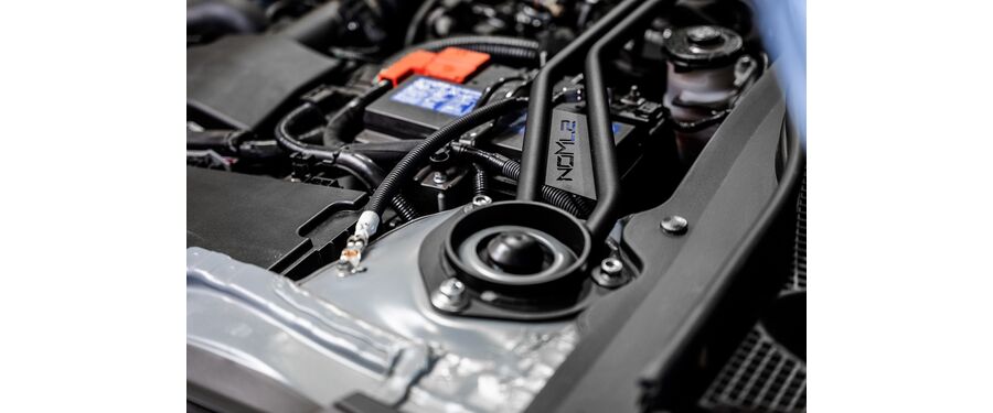 Open top-hat design allows for easy access to strut mount. Ideal for those with coil-overs or air bag systems